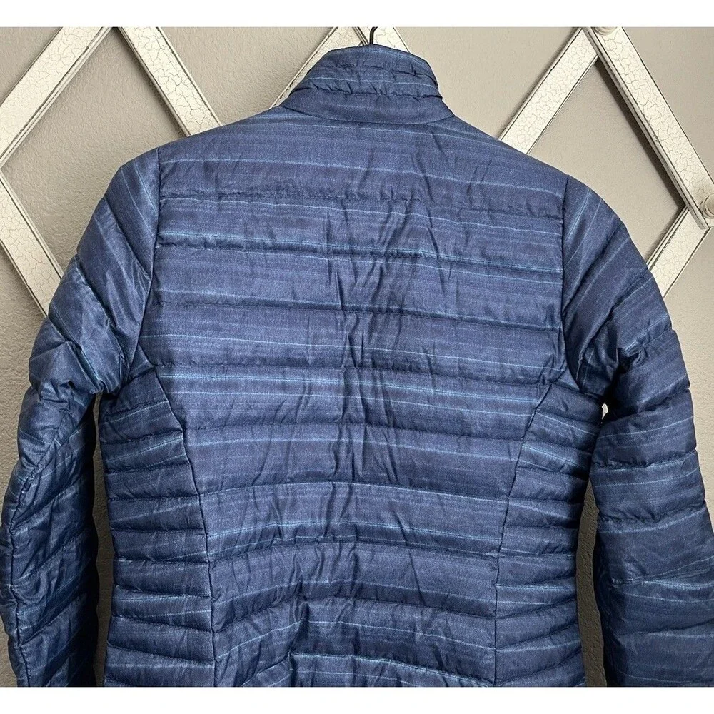 Patagonia Women's S Down Sweater Puffer Jacket 84683 - Blue Stripe - Picture 8 of 9